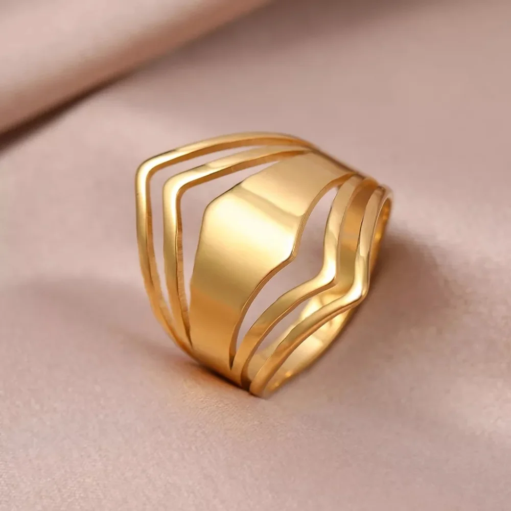 Elegant Antique Rhombus Ring - Picture 3 of 3